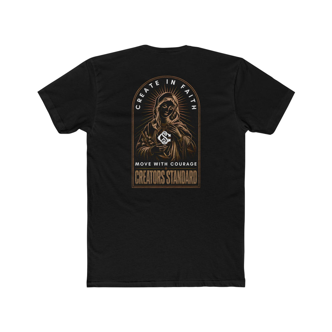 Creator’s Standard Tee — “Create in Faith, Move with Courage” Graphic T-Shirt