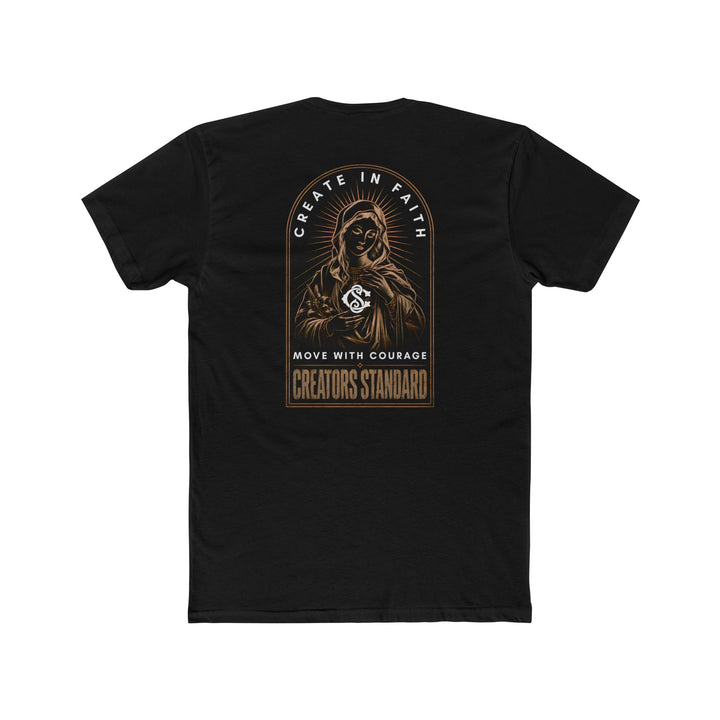 Creator’s Standard Tee — “Create in Faith, Move with Courage” Graphic T-Shirt