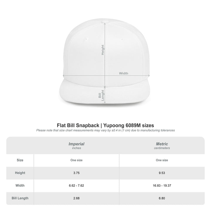 Creators Standard Flat Bill Snapback Hat — Bold Embroidered Streetwear Cap