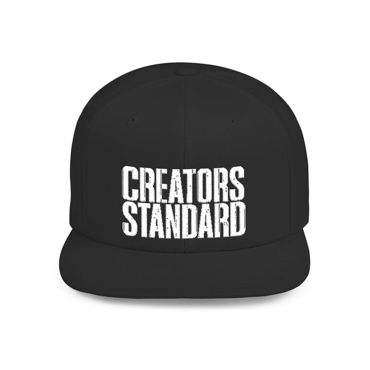 Creators Standard Flat Bill Snapback Hat — Bold Embroidered Streetwear Cap